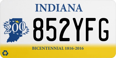 IN license plate 852YFG