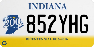 IN license plate 852YHG