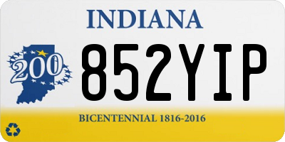 IN license plate 852YIP