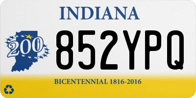 IN license plate 852YPQ