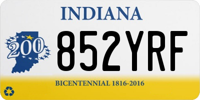 IN license plate 852YRF
