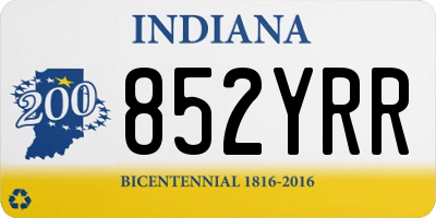 IN license plate 852YRR