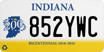 IN license plate 852YWC