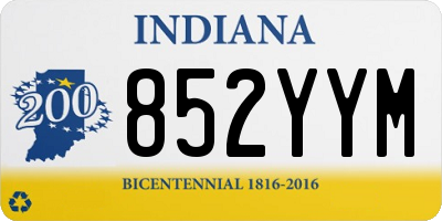 IN license plate 852YYM