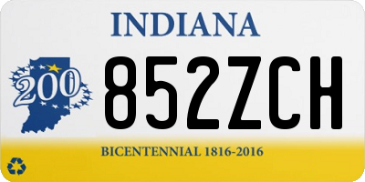 IN license plate 852ZCH