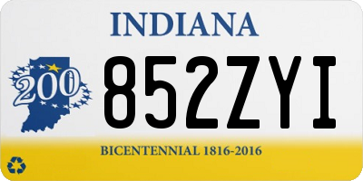 IN license plate 852ZYI