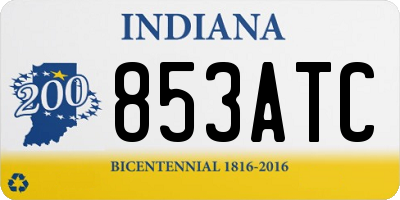 IN license plate 853ATC