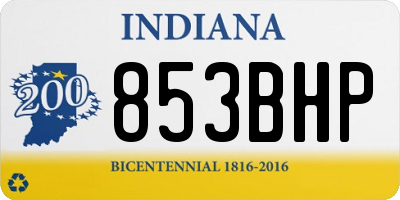 IN license plate 853BHP