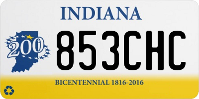 IN license plate 853CHC