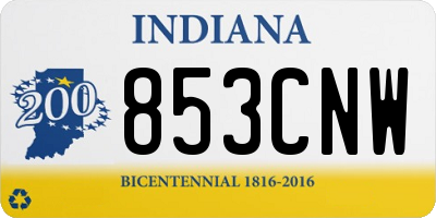 IN license plate 853CNW
