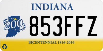IN license plate 853FFZ