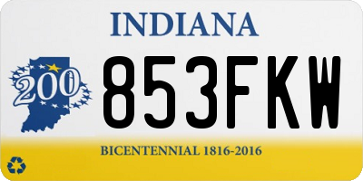 IN license plate 853FKW