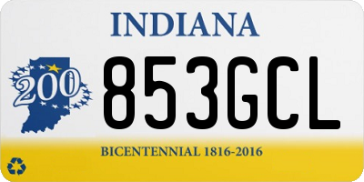 IN license plate 853GCL