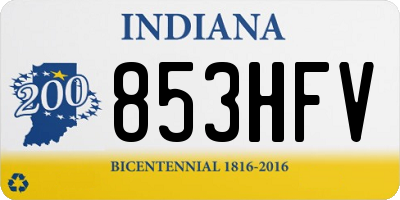 IN license plate 853HFV