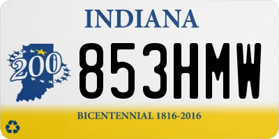 IN license plate 853HMW