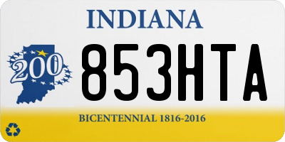IN license plate 853HTA