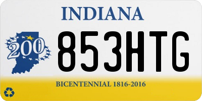IN license plate 853HTG