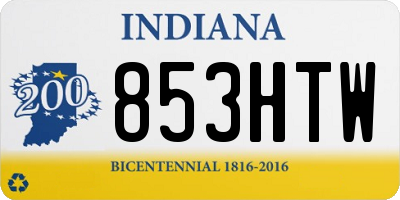 IN license plate 853HTW