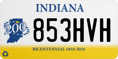IN license plate 853HVH