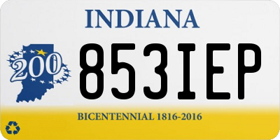 IN license plate 853IEP