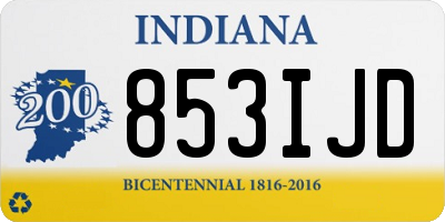 IN license plate 853IJD