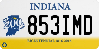 IN license plate 853IMD