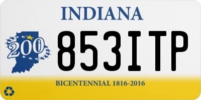 IN license plate 853ITP
