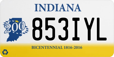 IN license plate 853IYL