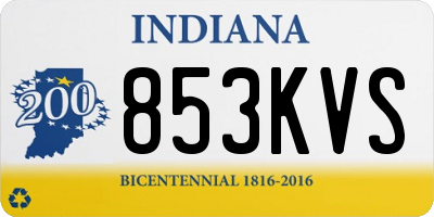 IN license plate 853KVS