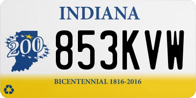 IN license plate 853KVW