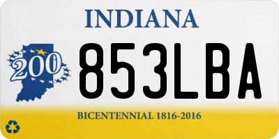 IN license plate 853LBA