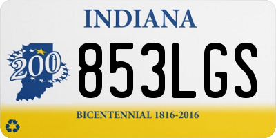 IN license plate 853LGS