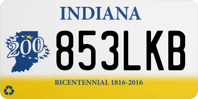 IN license plate 853LKB