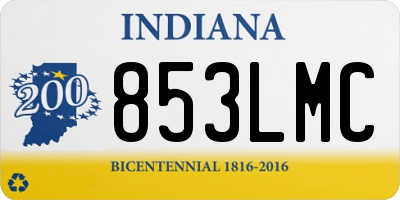 IN license plate 853LMC