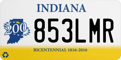 IN license plate 853LMR