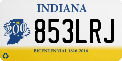 IN license plate 853LRJ
