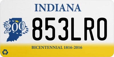 IN license plate 853LRO