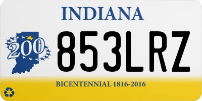 IN license plate 853LRZ