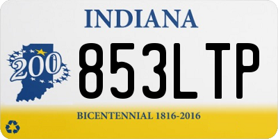 IN license plate 853LTP
