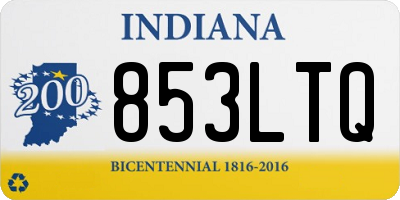 IN license plate 853LTQ