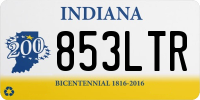 IN license plate 853LTR