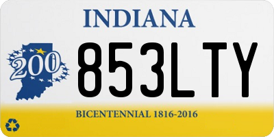 IN license plate 853LTY