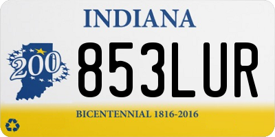 IN license plate 853LUR
