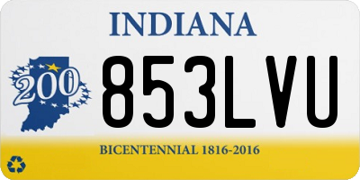 IN license plate 853LVU