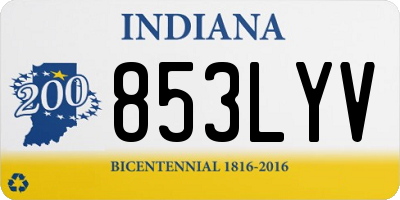 IN license plate 853LYV