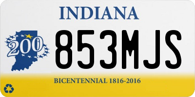 IN license plate 853MJS