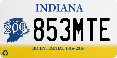 IN license plate 853MTE
