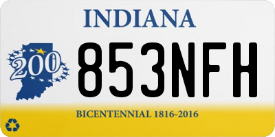 IN license plate 853NFH