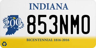 IN license plate 853NMO