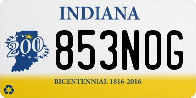 IN license plate 853NOG
